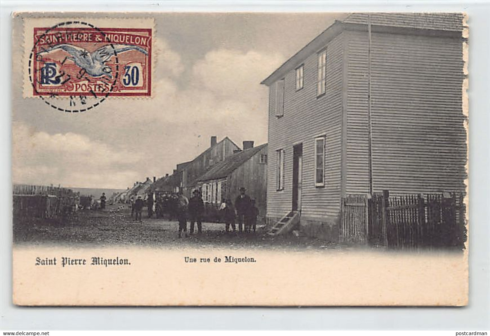 Saint-Pierre & Miquelon - Une rue à Miquelon - BORD ABIMÉ Voir les scans pour l'état - Ed. Raphael Tuck & Fils
