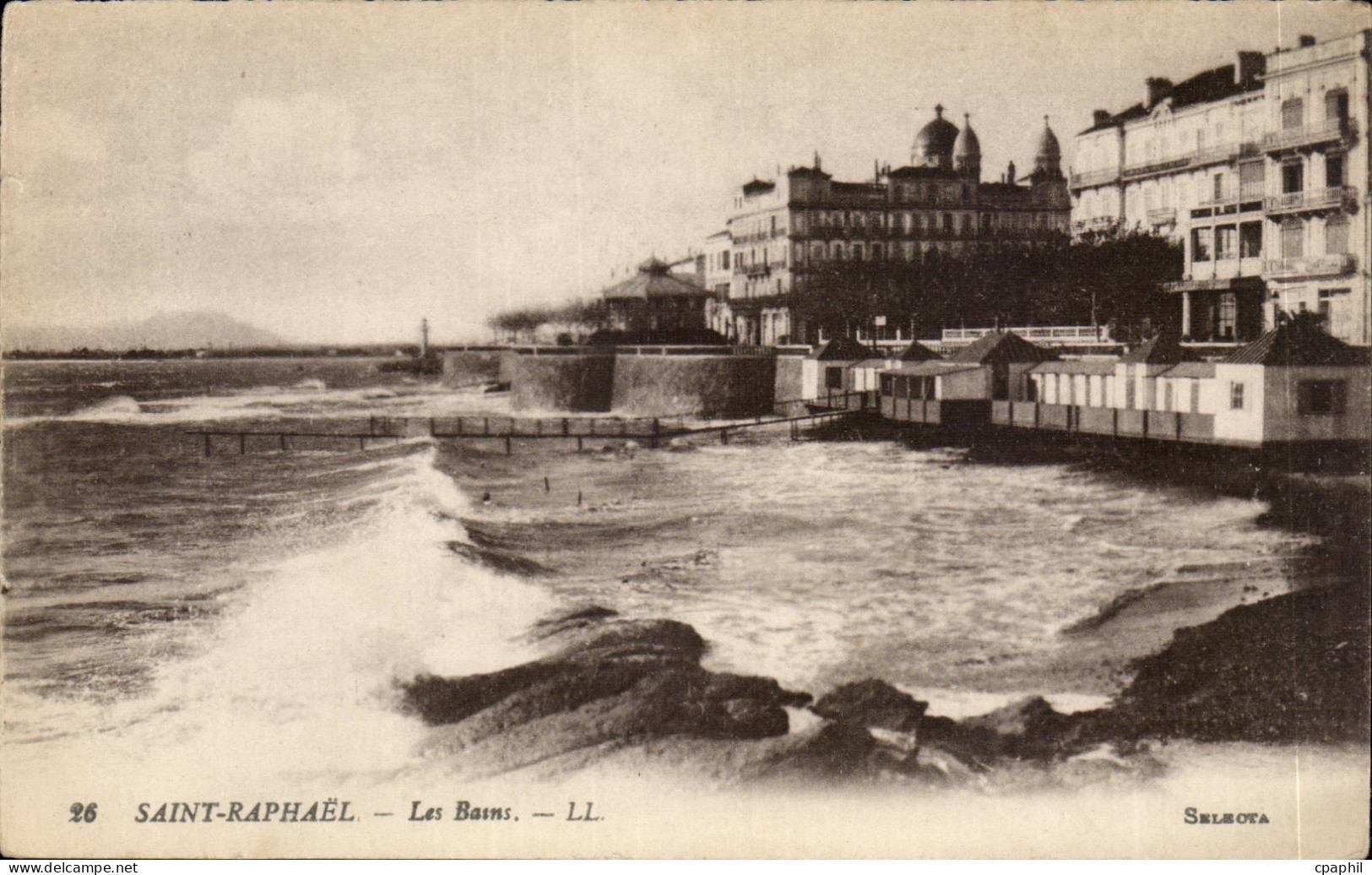 Saint Raphael CPA Les bains