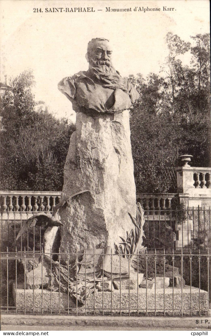 Saint Raphael CPA Monument d'Alphonse Karr