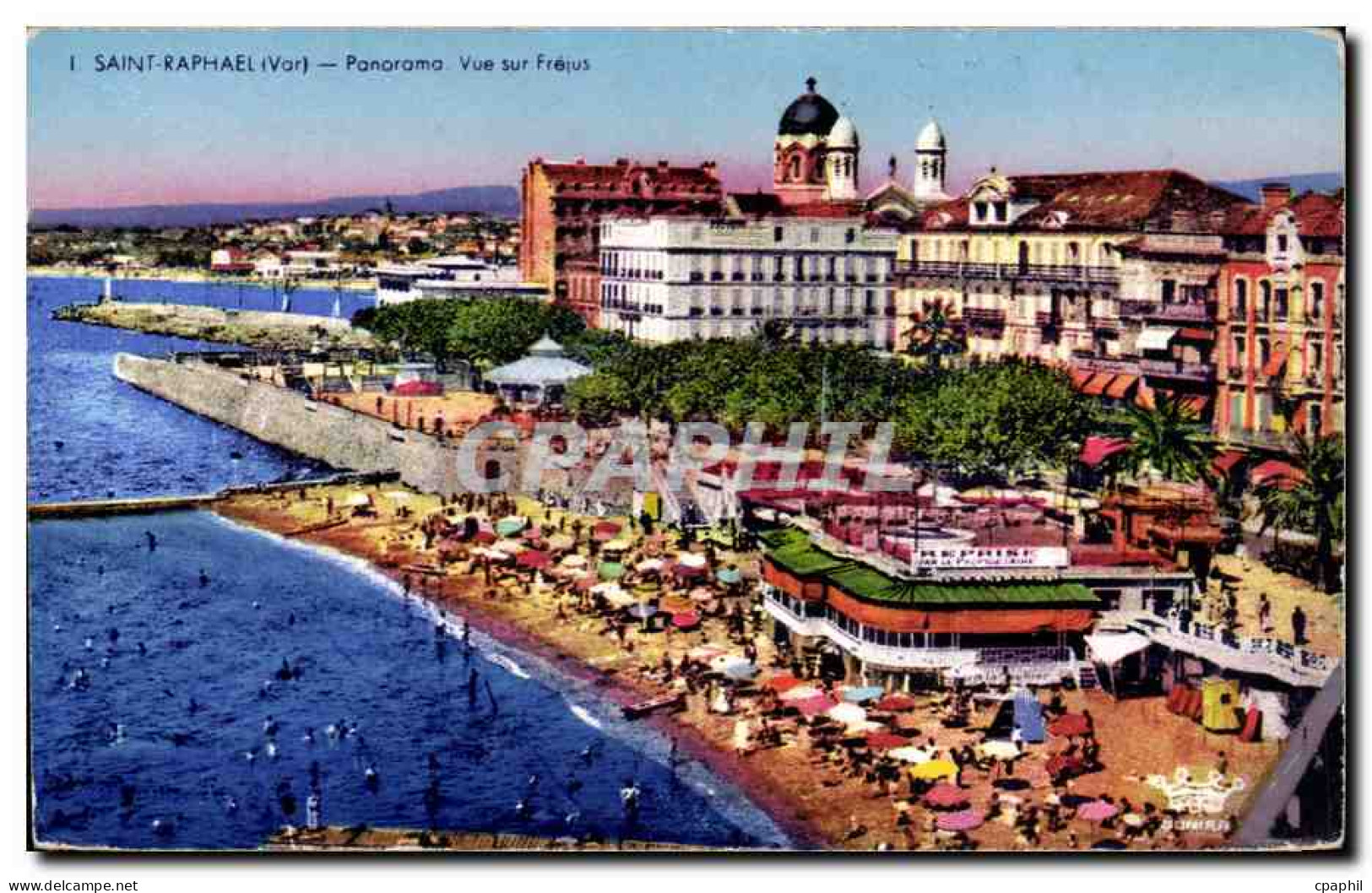 Saint Raphael CPA Panorama Vue sur Frejus