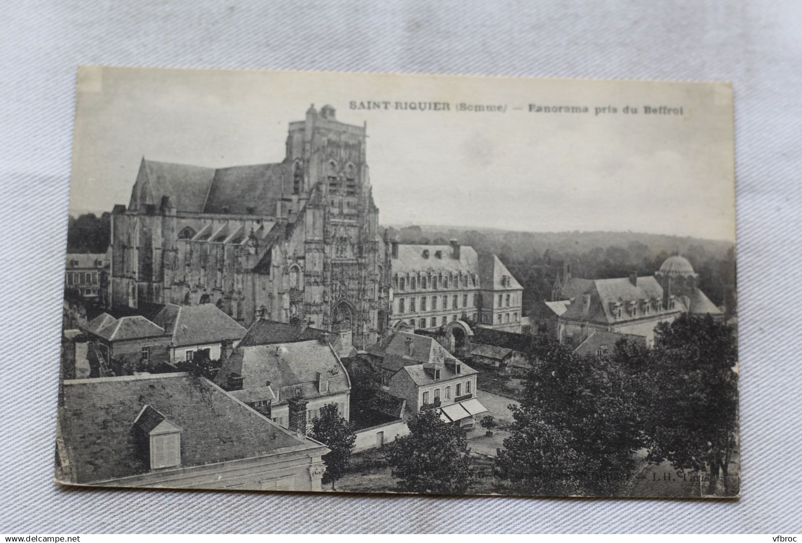 Saint Riquier, panorama pris du beffroi, Somme 80