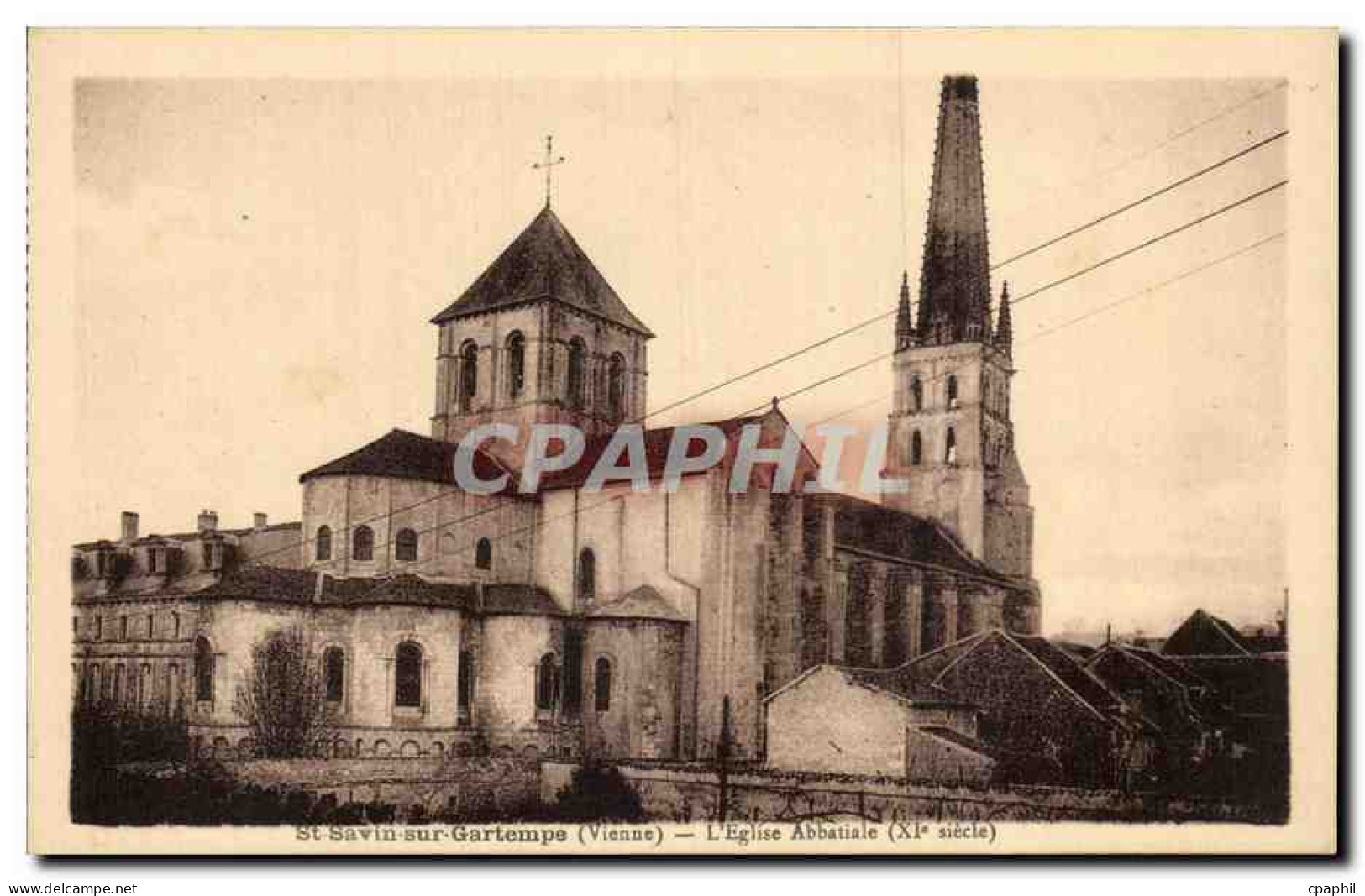 Saint Savin sur Gartempe - L'Eglise - CPA