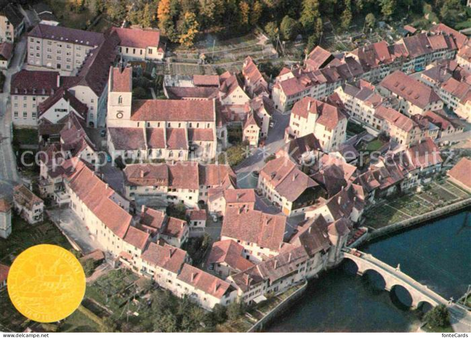 Saint Ursanne Vue aérienne