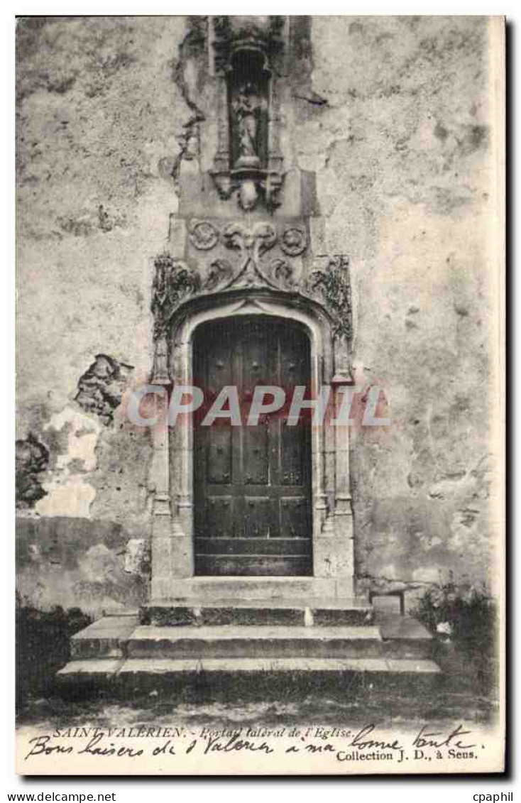 Saint Valerien CPA Portail lateral de l'eglise
