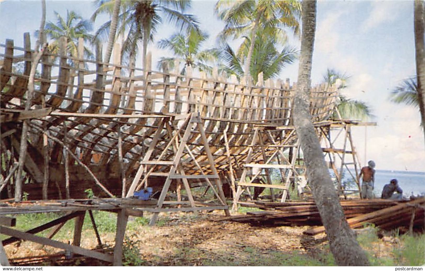 Saint-Vincent - BEQUIA ISLAND - Building a schooner - Publ. Bequia Bookshop