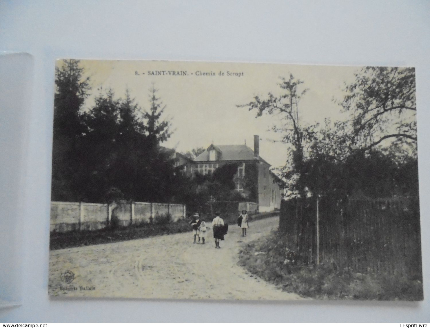 SAINT VRAIN Chemin de Scrupt Animée Carte Postale
