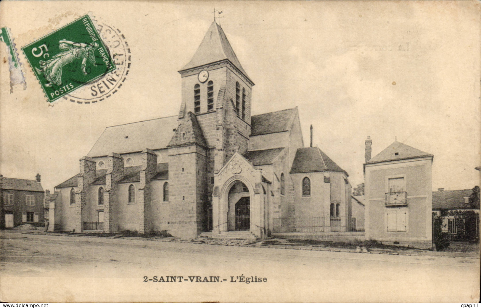 Saint Vrain CPA L'eglise