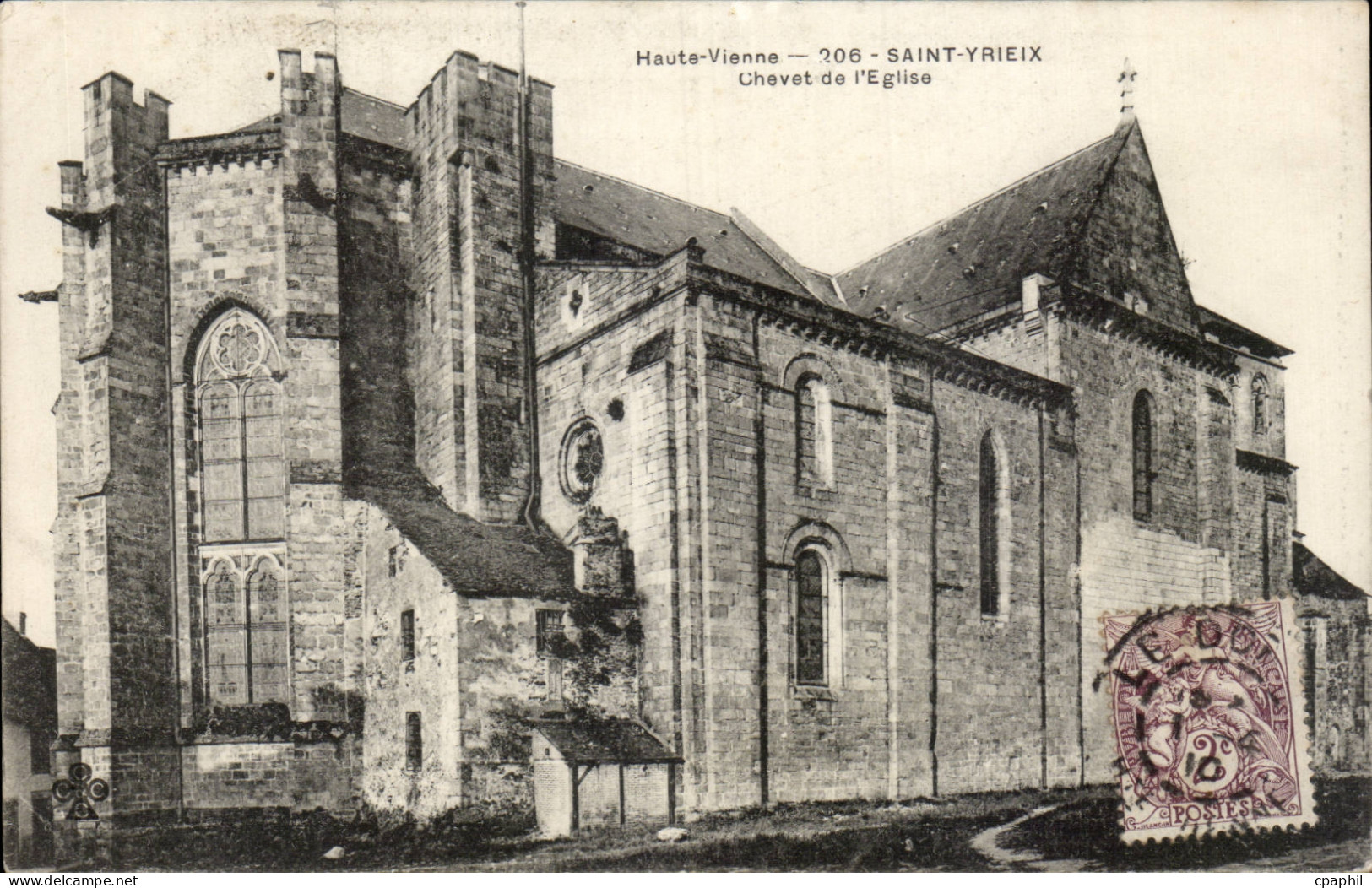 Saint Yrieix - Chevet de l'Eglise - CPA