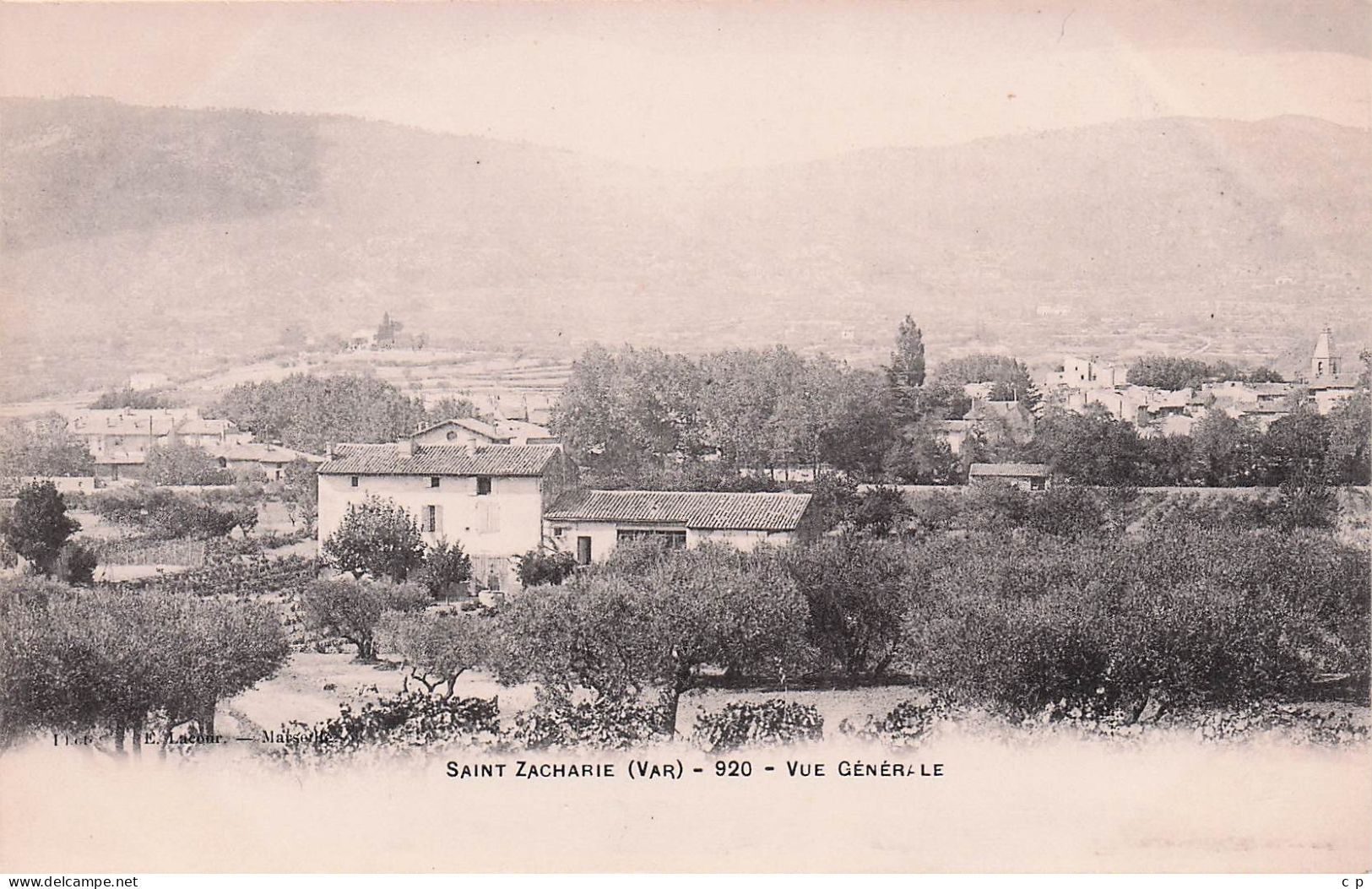 Saint Zacharie - Vue Generale   - CPA °J