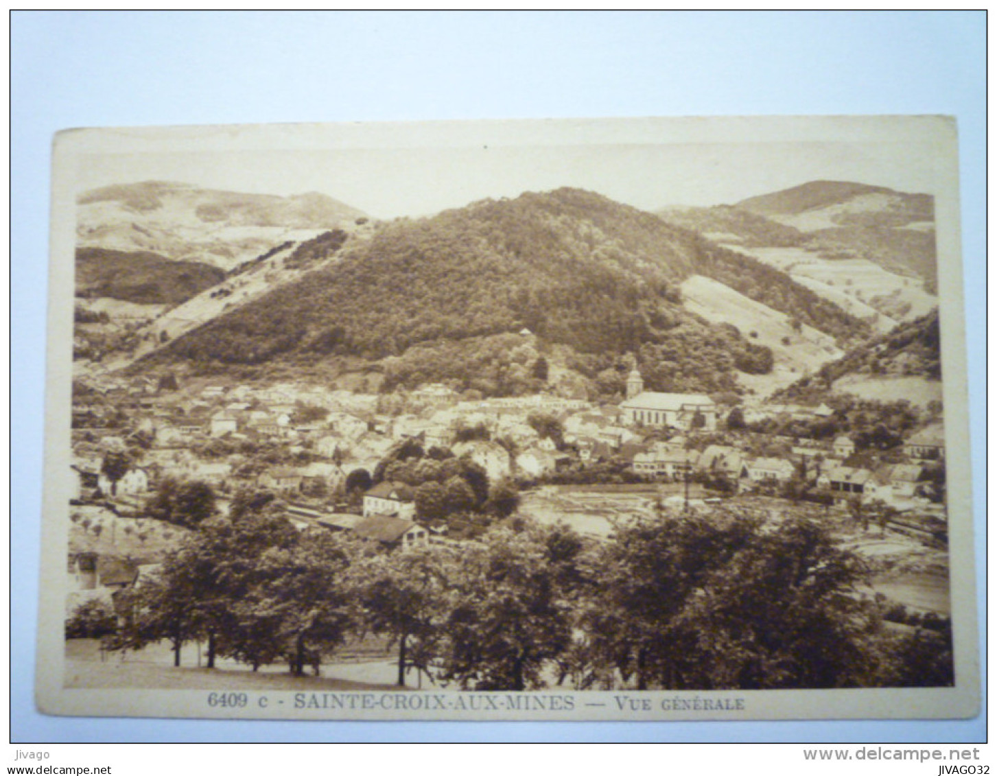 SAINTE-CROIX-aux-MINES  (Haut-Rhin)  :  Vue générale