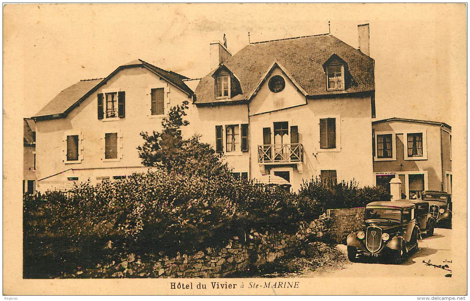 SAINTE MARINE    COMBRIT   HOTEL DU VIVIER   AUTOMOBILE
