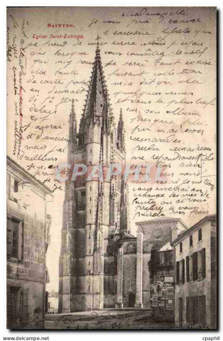 Saintes CPA Eglise Saint eutrope