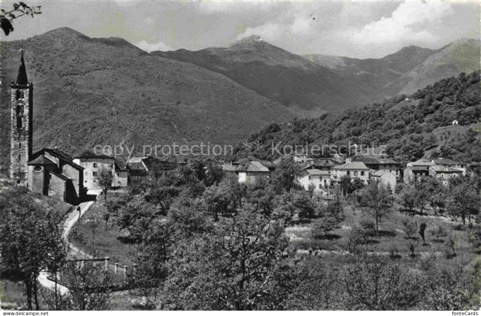 Sala-Capriasca Tesserete Lugano TI Panorama Kirche