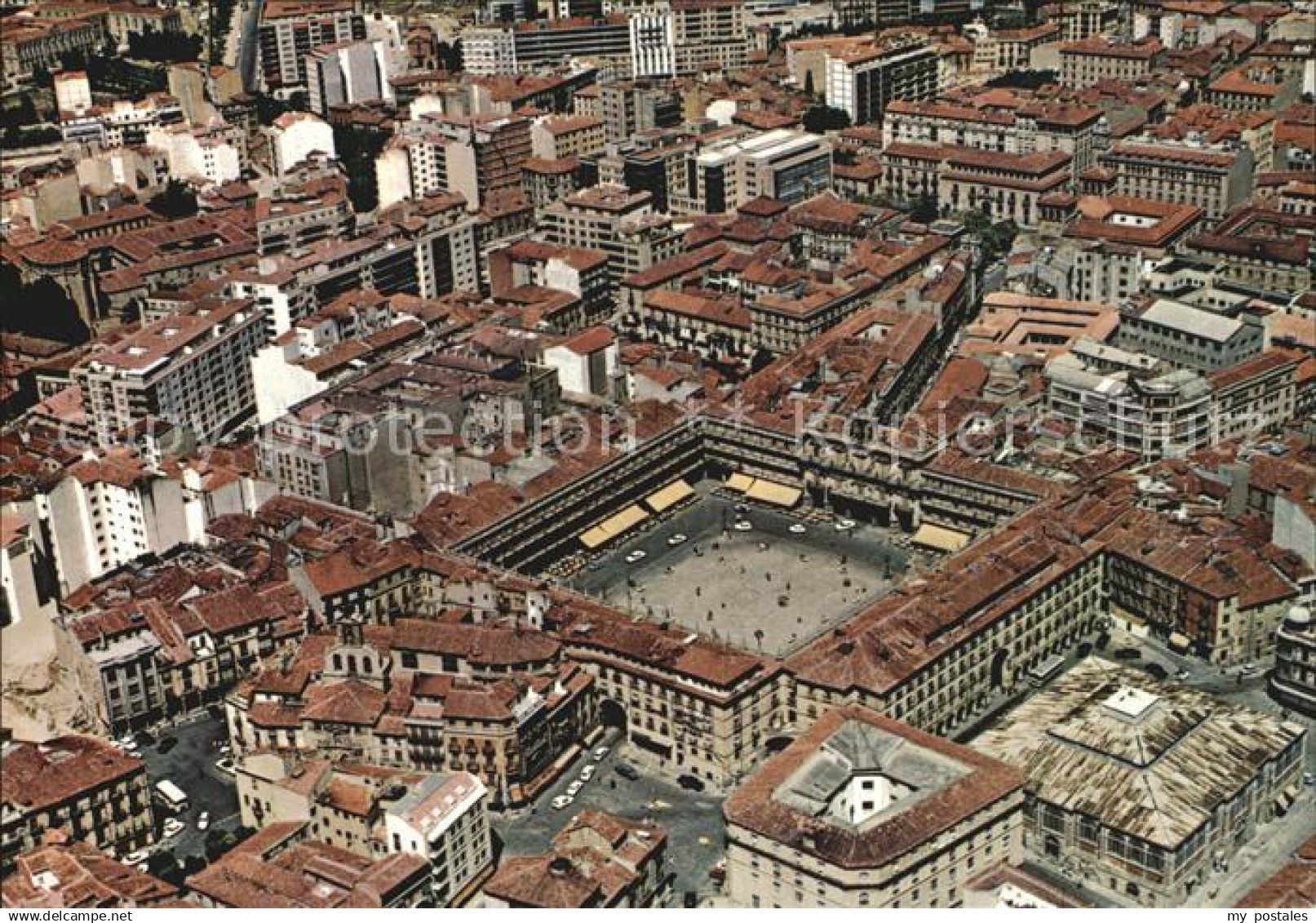 Salamanca Castilla y Leon Fliegeraufnahme Plaza Mayor