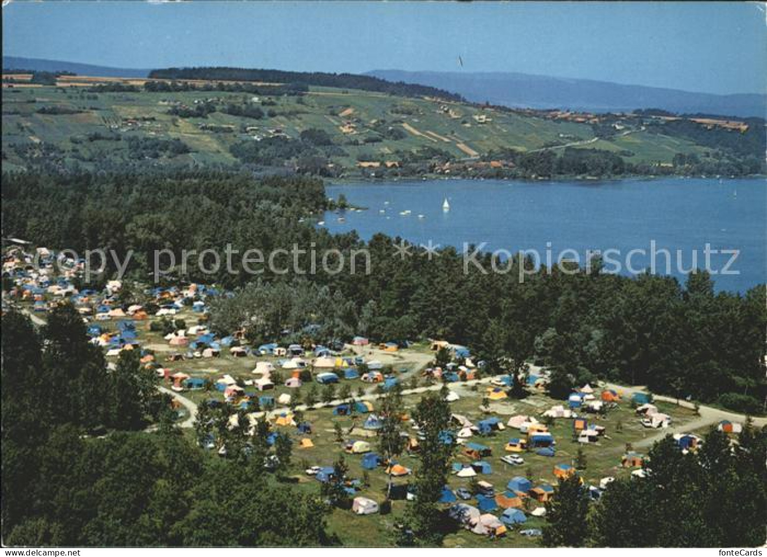 Salavaux Camping TCS Lac de Morat et le Mont Vully