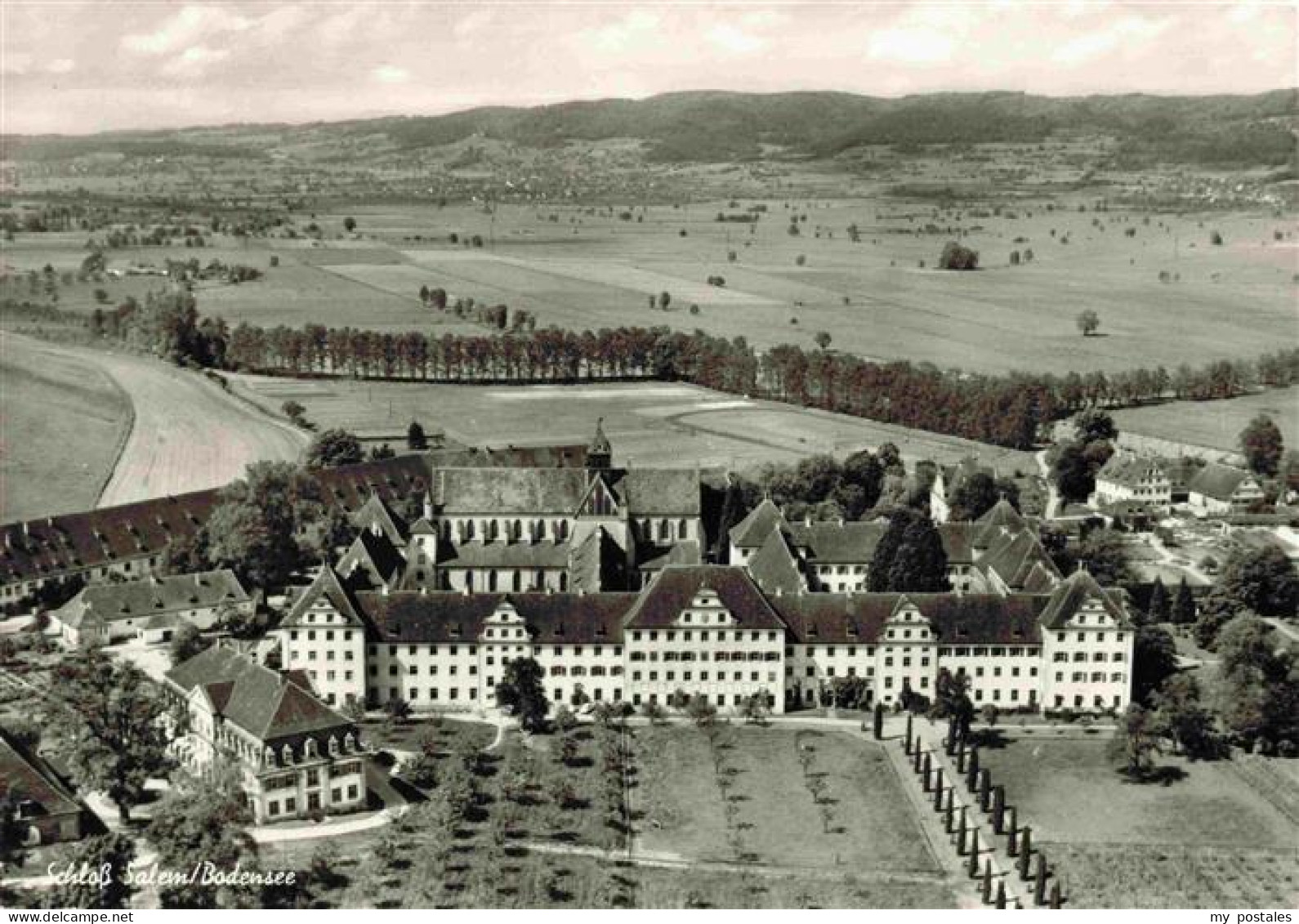 Salem  Baden Schloss Salem Bodensee Fliegeraufnahme