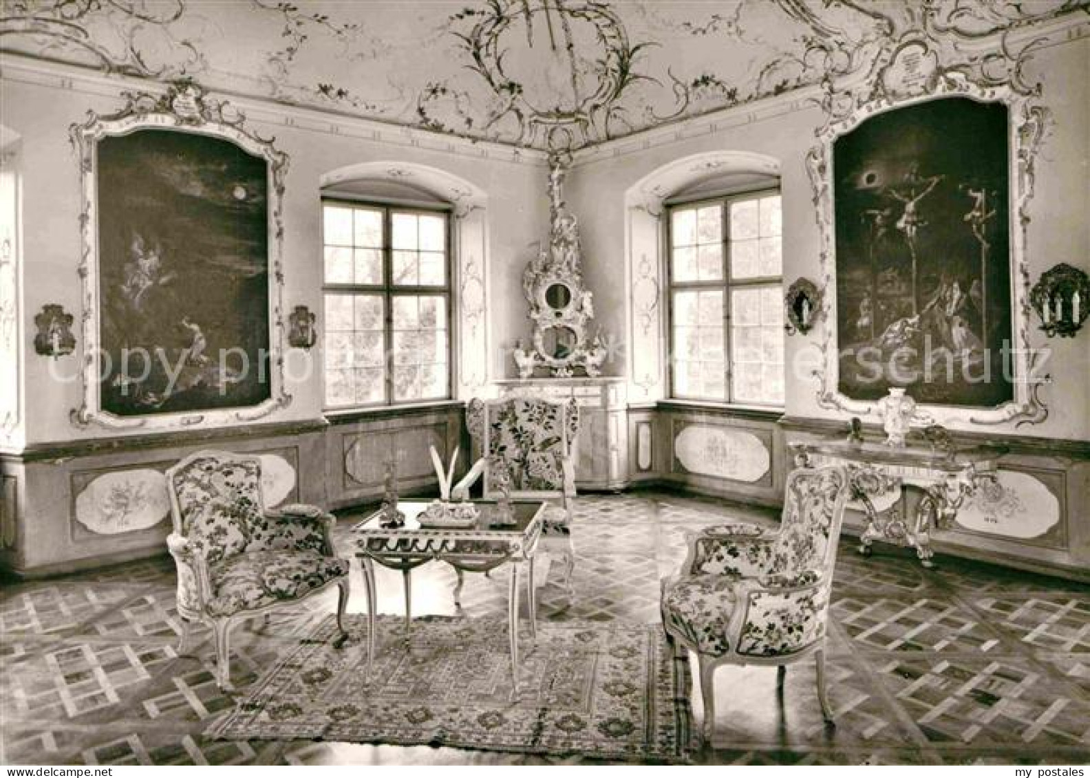 Salem Baden Schloss Salem Ehem Praelatenquartier Empfangssalon des Abtes