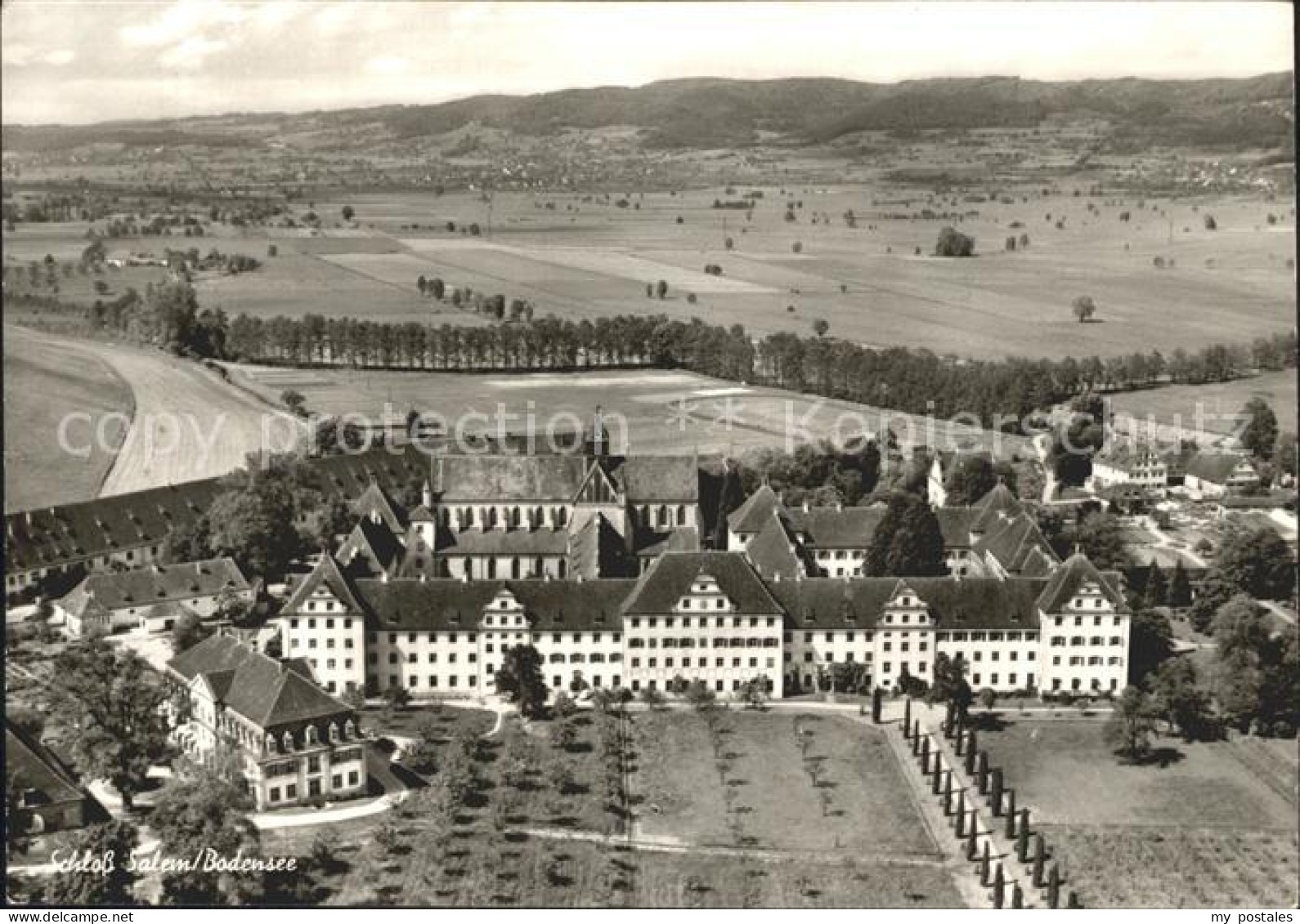 Salem Baden Schloss Salem Fliegeraufnahme