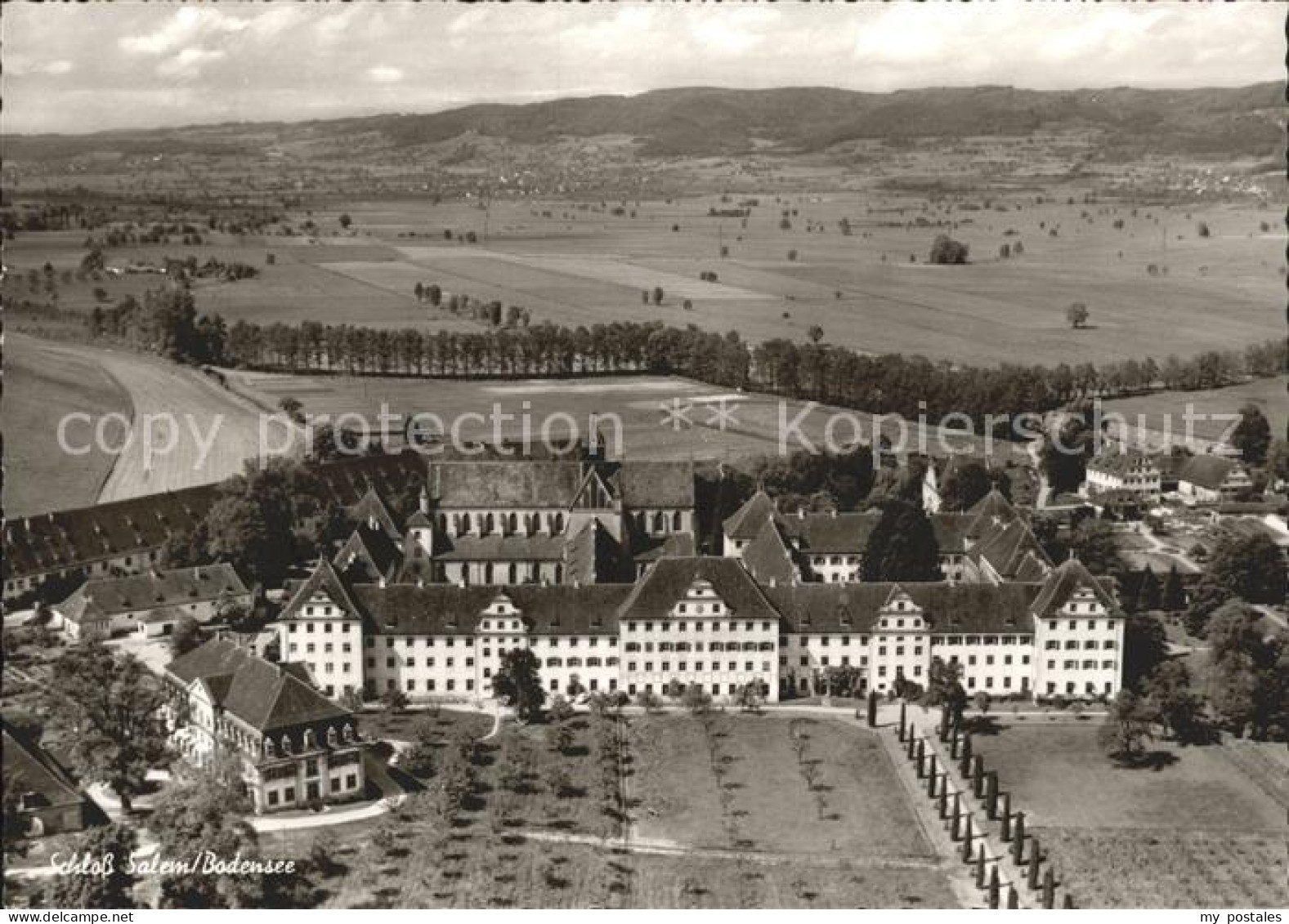 Salem Baden Schloss Salem Fliegeraufnahme
