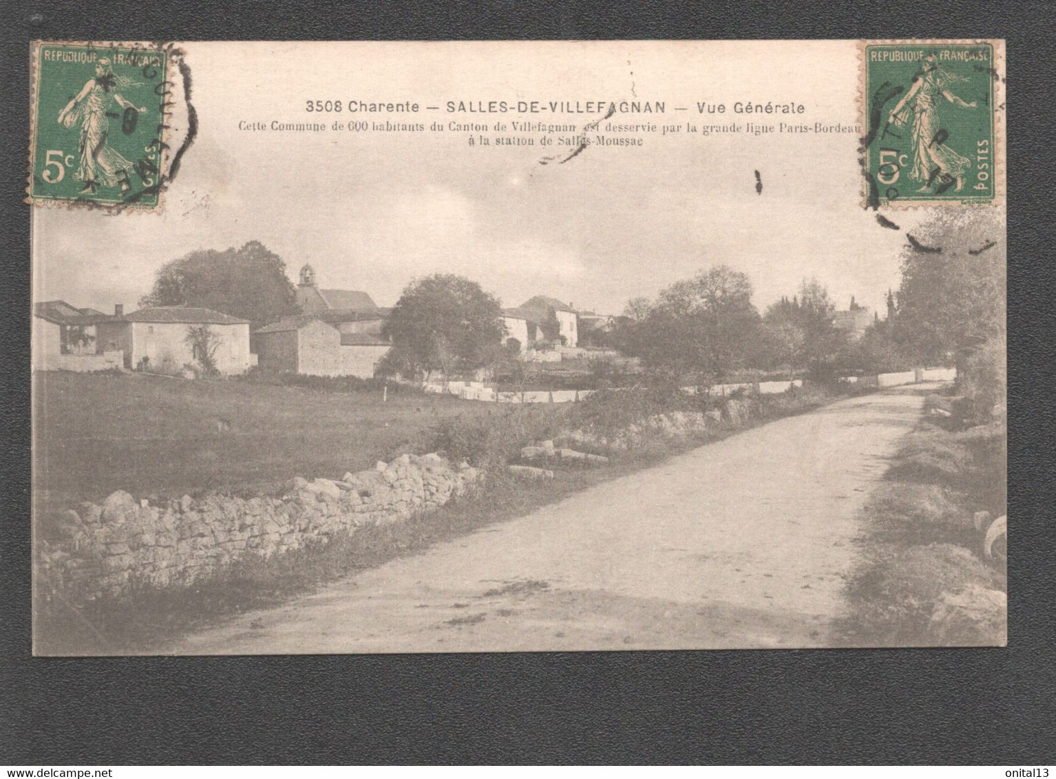 SALLES DE VILLEFAGNAN VUE GENERALE   C2865