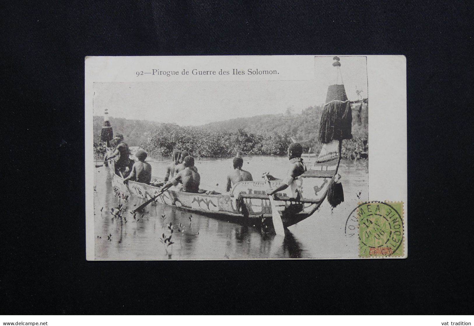 SALOMON - Carte postale - Pirogue de Guerre des Îles Salomon - L 72065