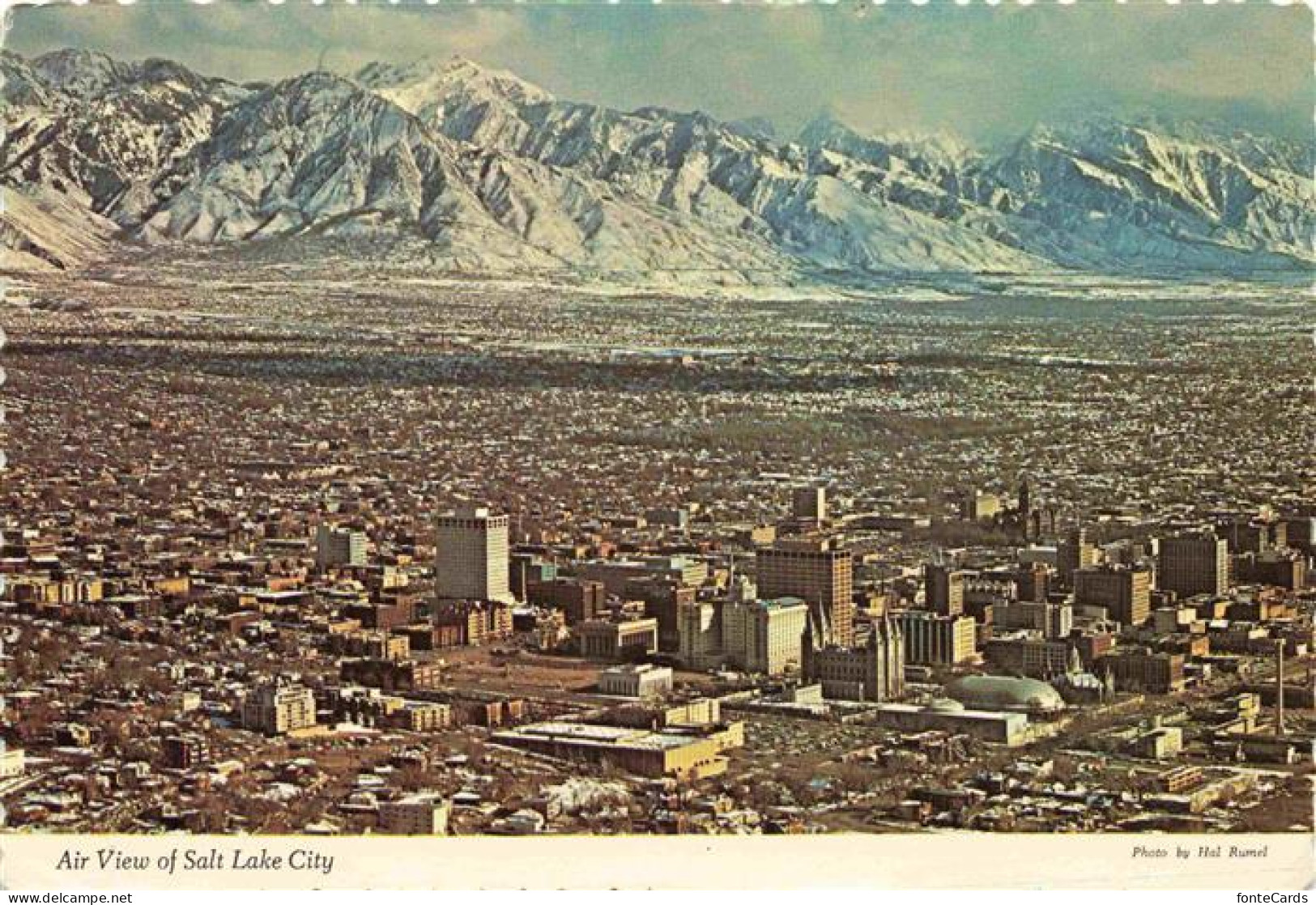 Salt Lake City Utah USA Air View of Salt Lake City