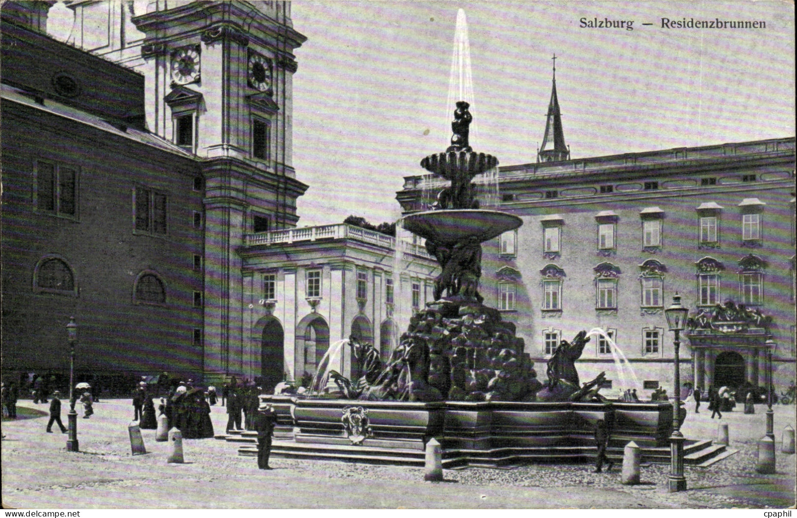 Salzbourg-Salzburg-Austriche- Austria- Residenzbrunnen -CPA