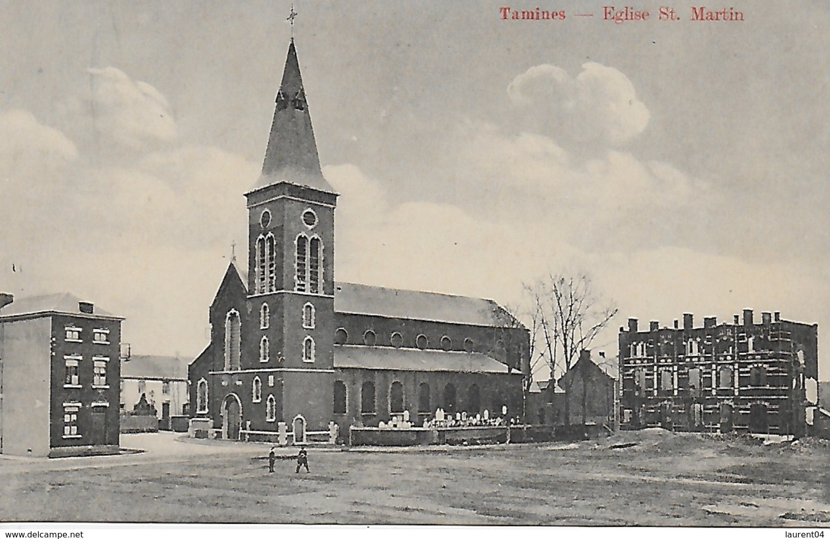 SAMBREVILLE. TAMINES. EGLISE St. MARTIN.  ANIMATION