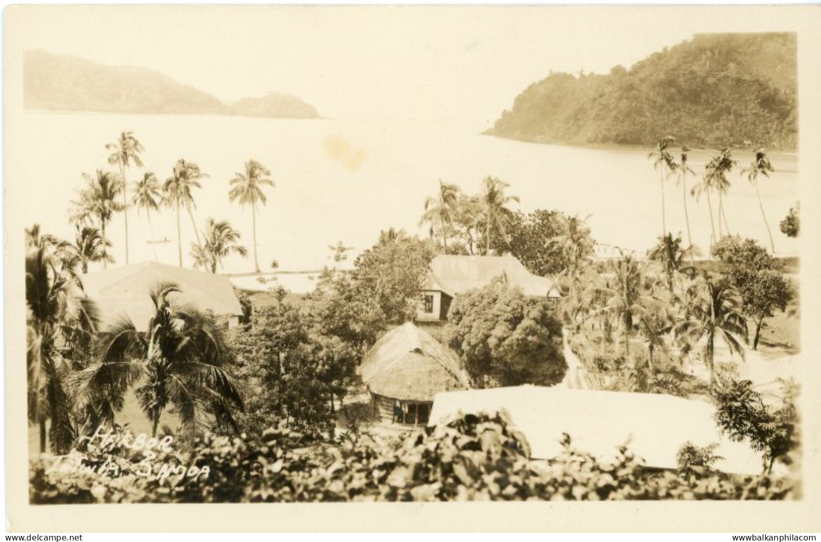 Samoa Harbour photocard