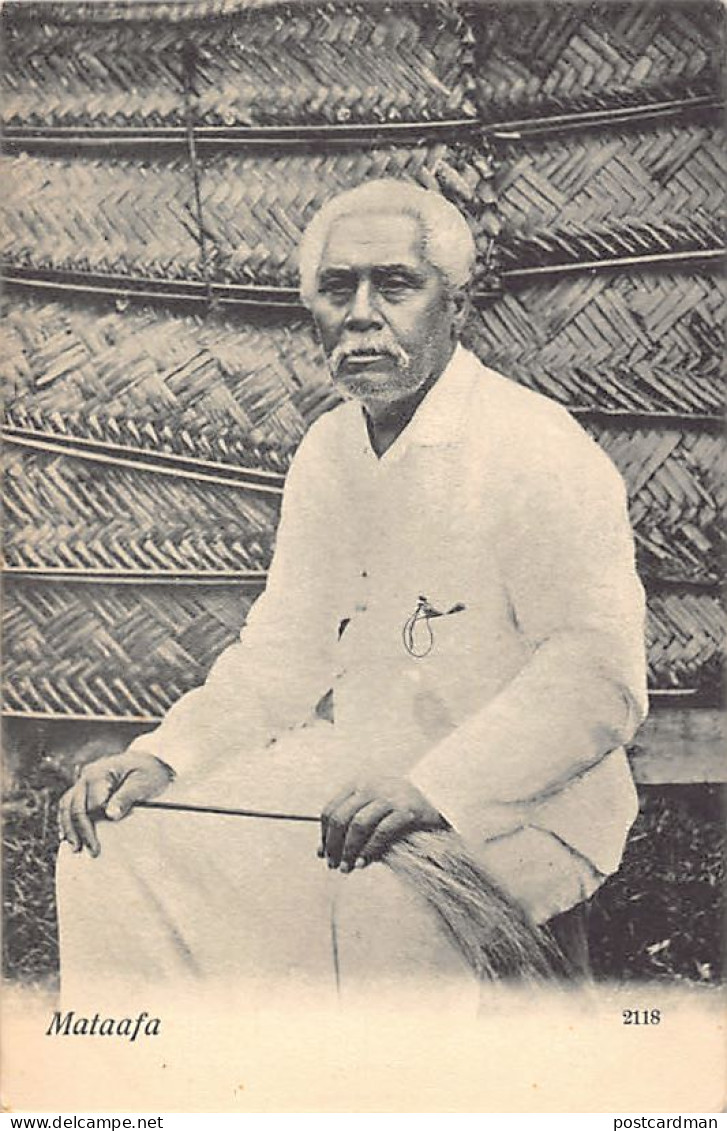 Samoa - King Mataafa - Mataʻafa Iosefo, crowned the King of Samoa on 15 November 1898 - Publ. A. Tatersall