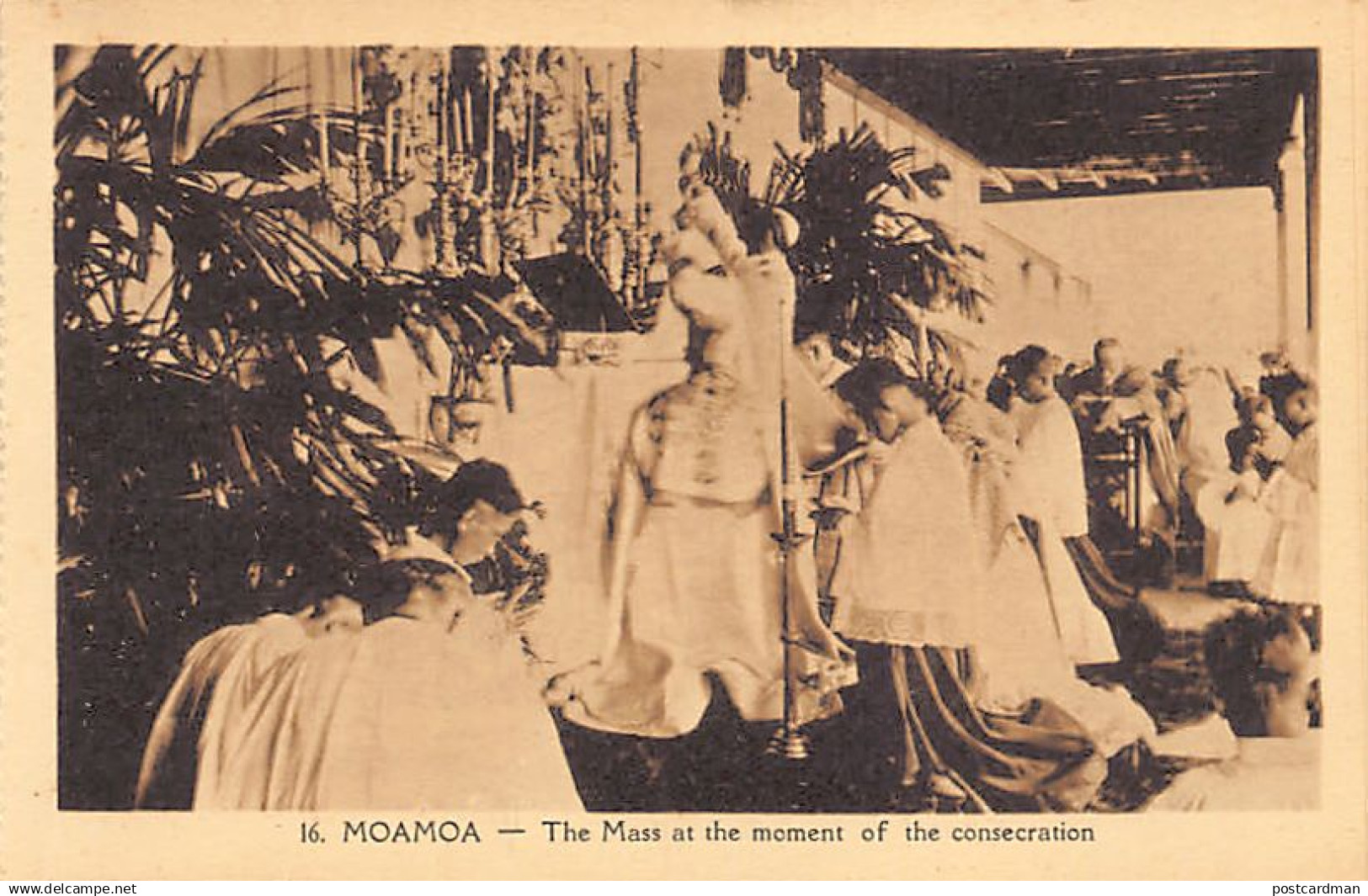 Samoa - MOAMOA - Mass at the time of consecration - Publ. unknown 16
