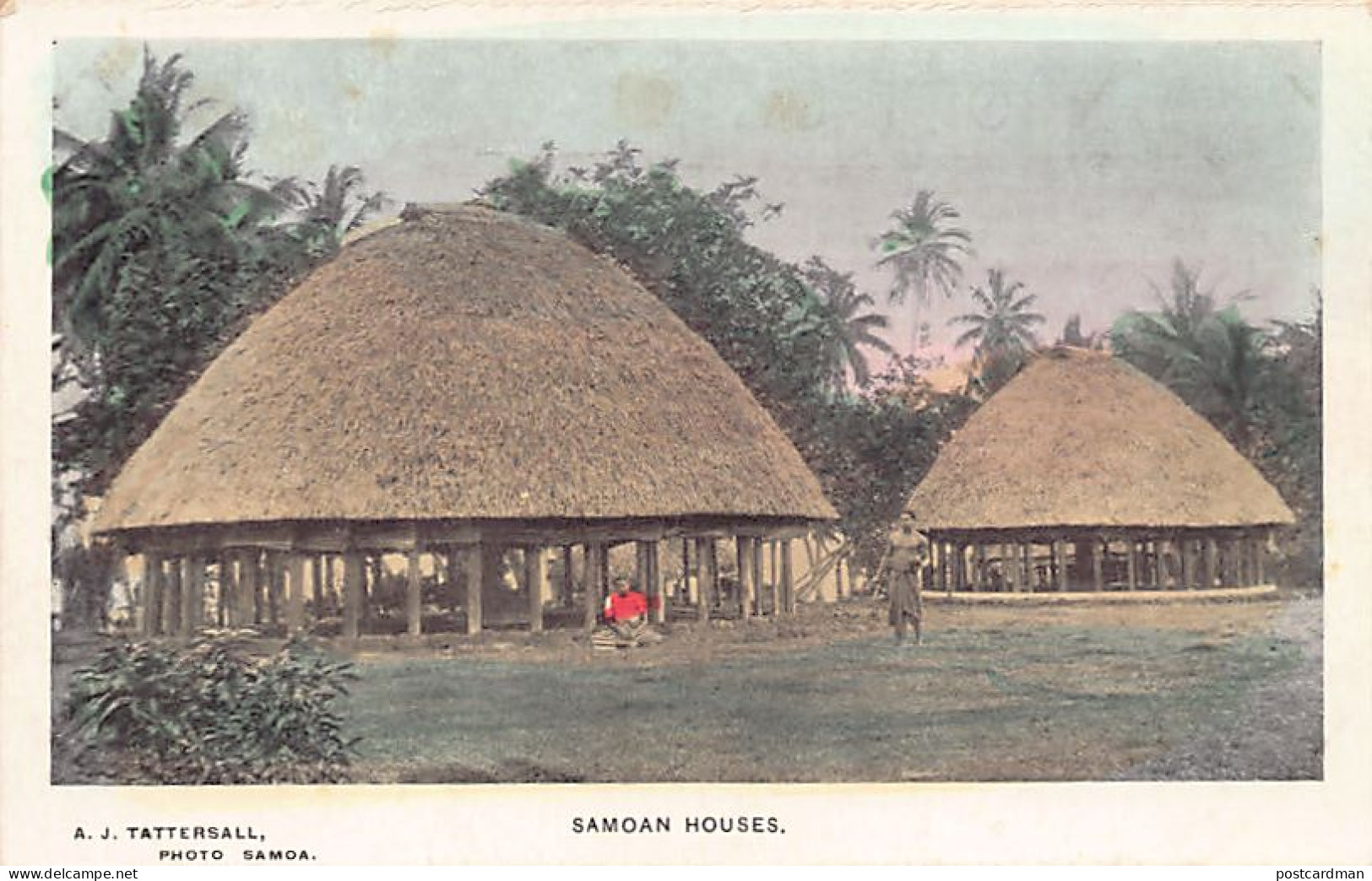 Samoa - Samoan houses - Publ. A. J. Tattersall