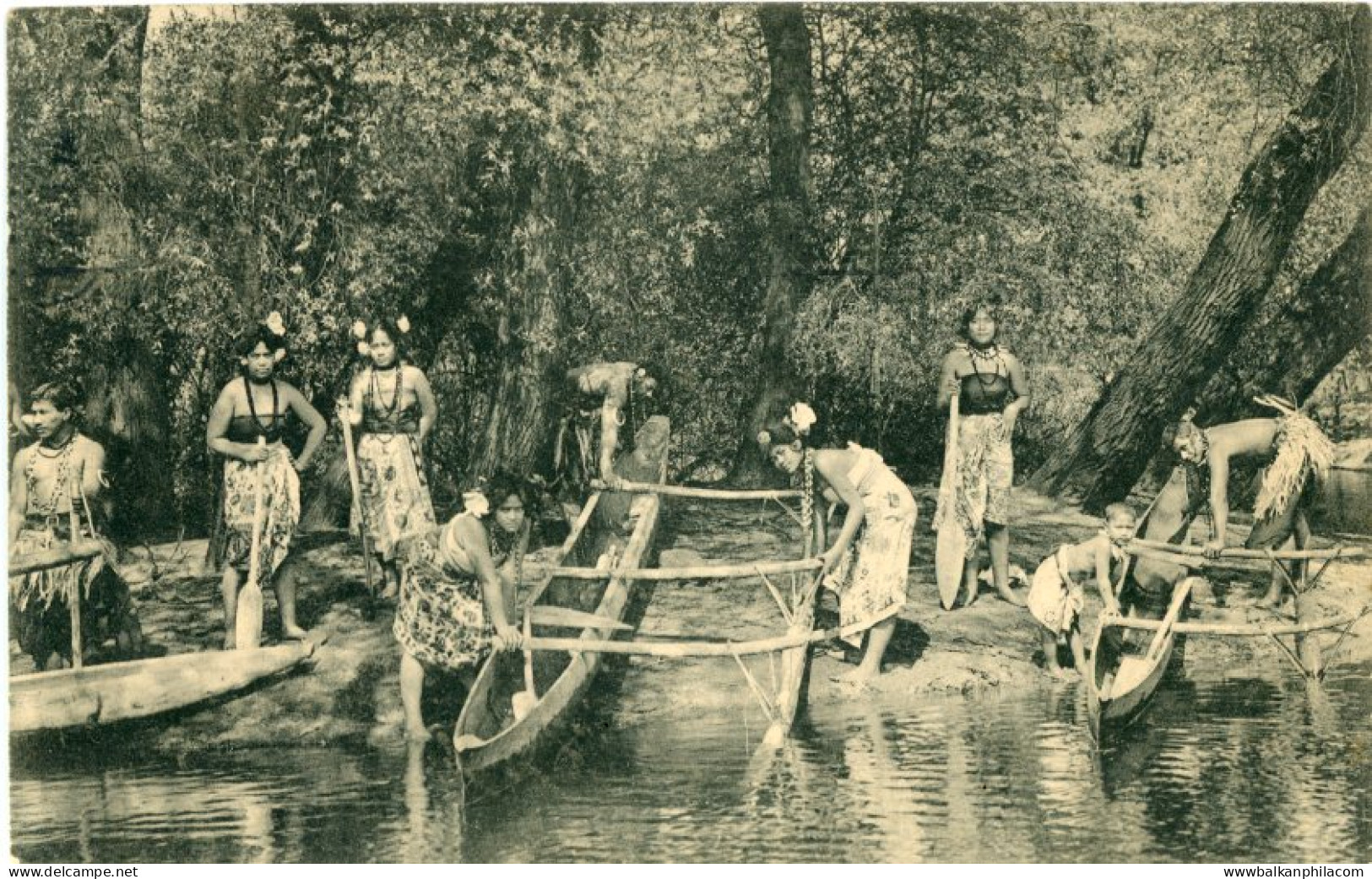 Samoa Traditional Canoes 1910 used in Germany