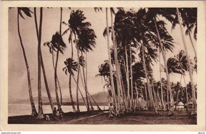 PC OCEANIA, UN ORAGE SUR SAMOA, Vintage Postcard (b44300)