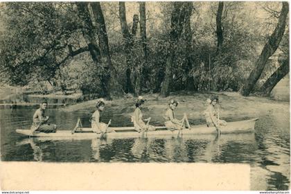 Samoa Girls in Boat by Marquardt Brothers