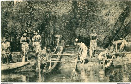 Samoa Traditional Canoes 1910 used in Germany