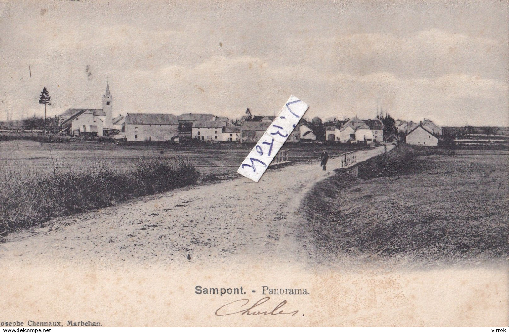 SAMPONT ( environs d'Arlon ) :   Panorama  1906