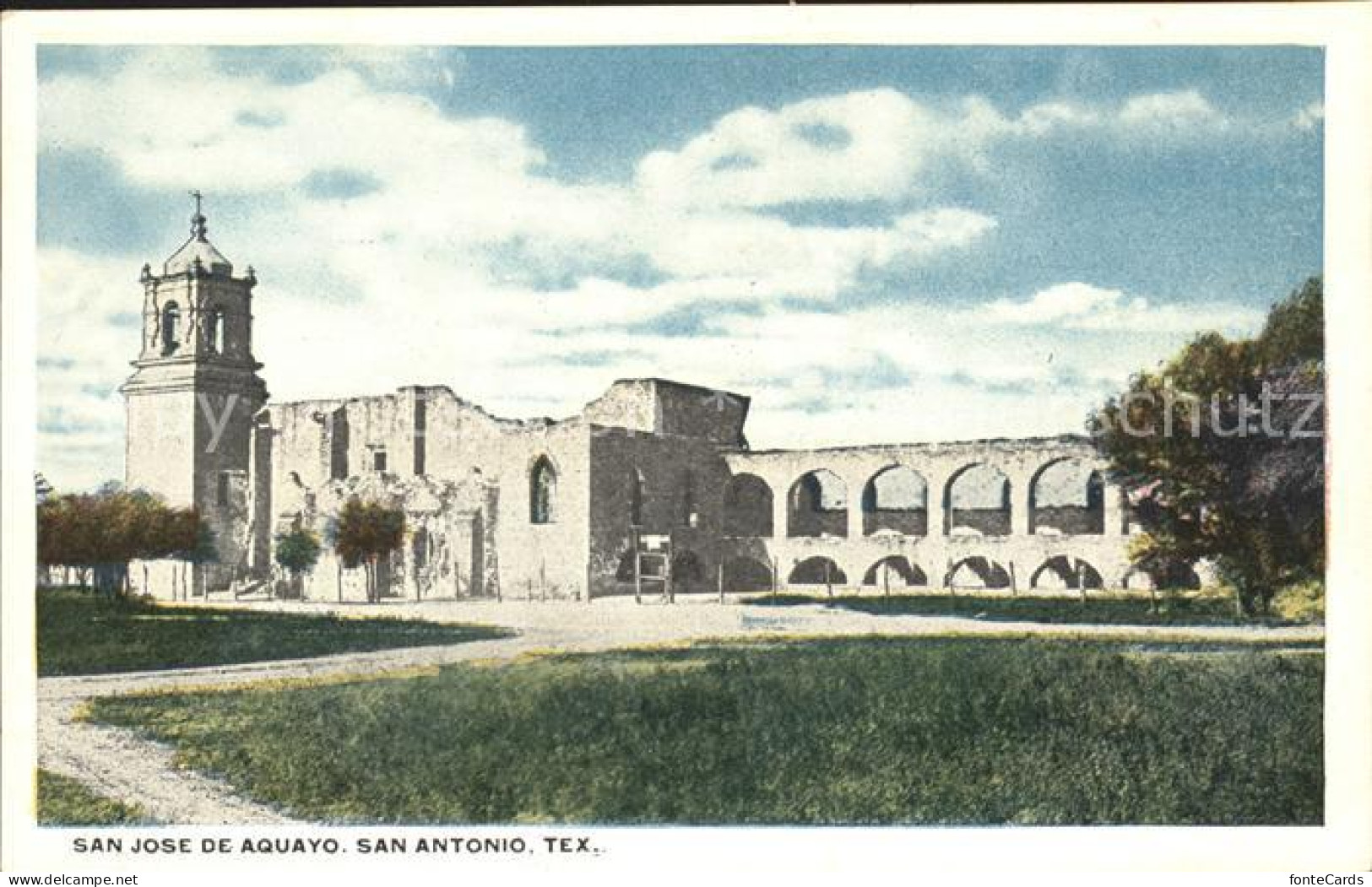 San Antonio Texas Mission San Jose de Aquayo Ruines