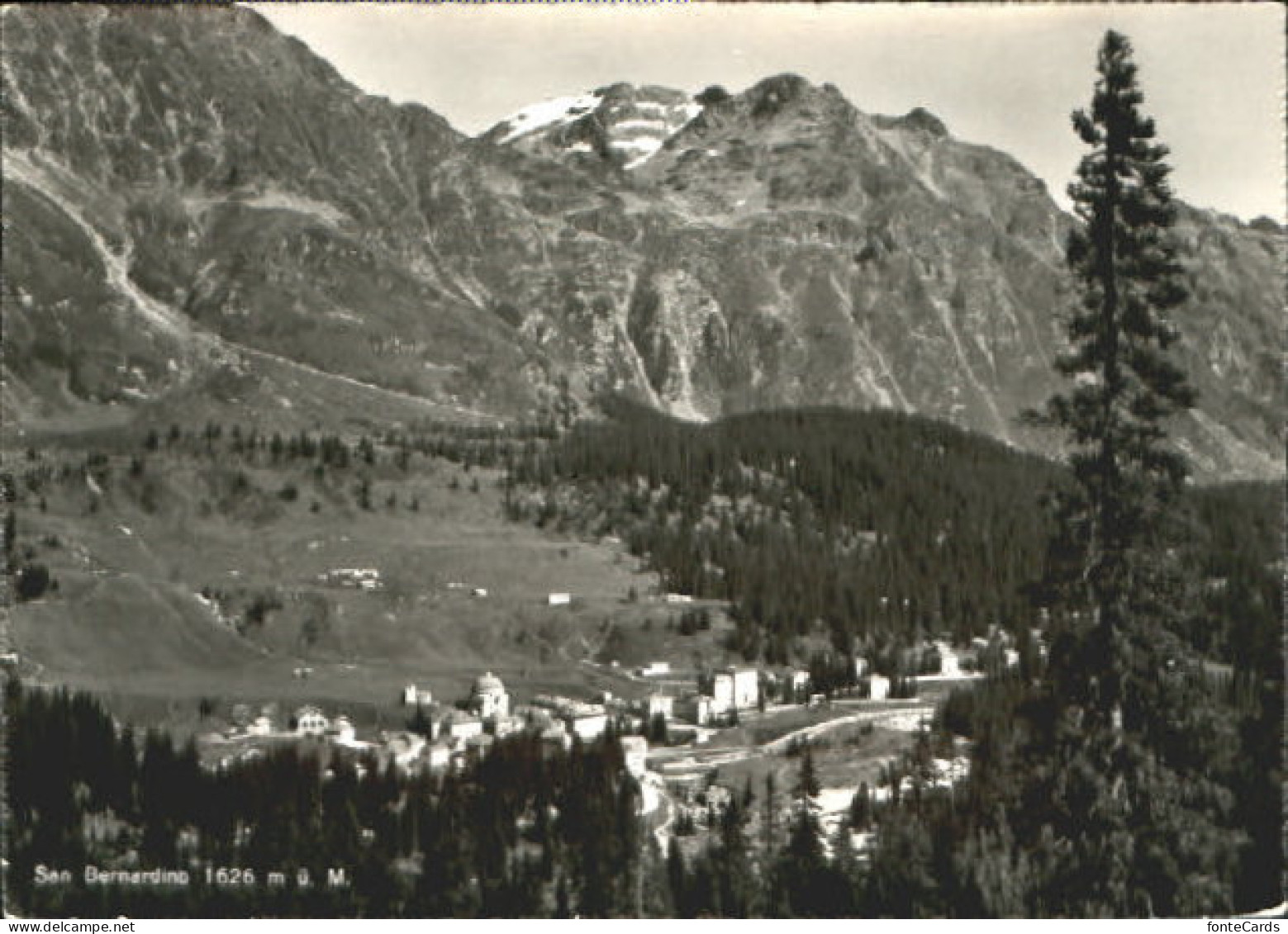 San Bernardino 1630m Moesa GR San Bernardino  x 1954