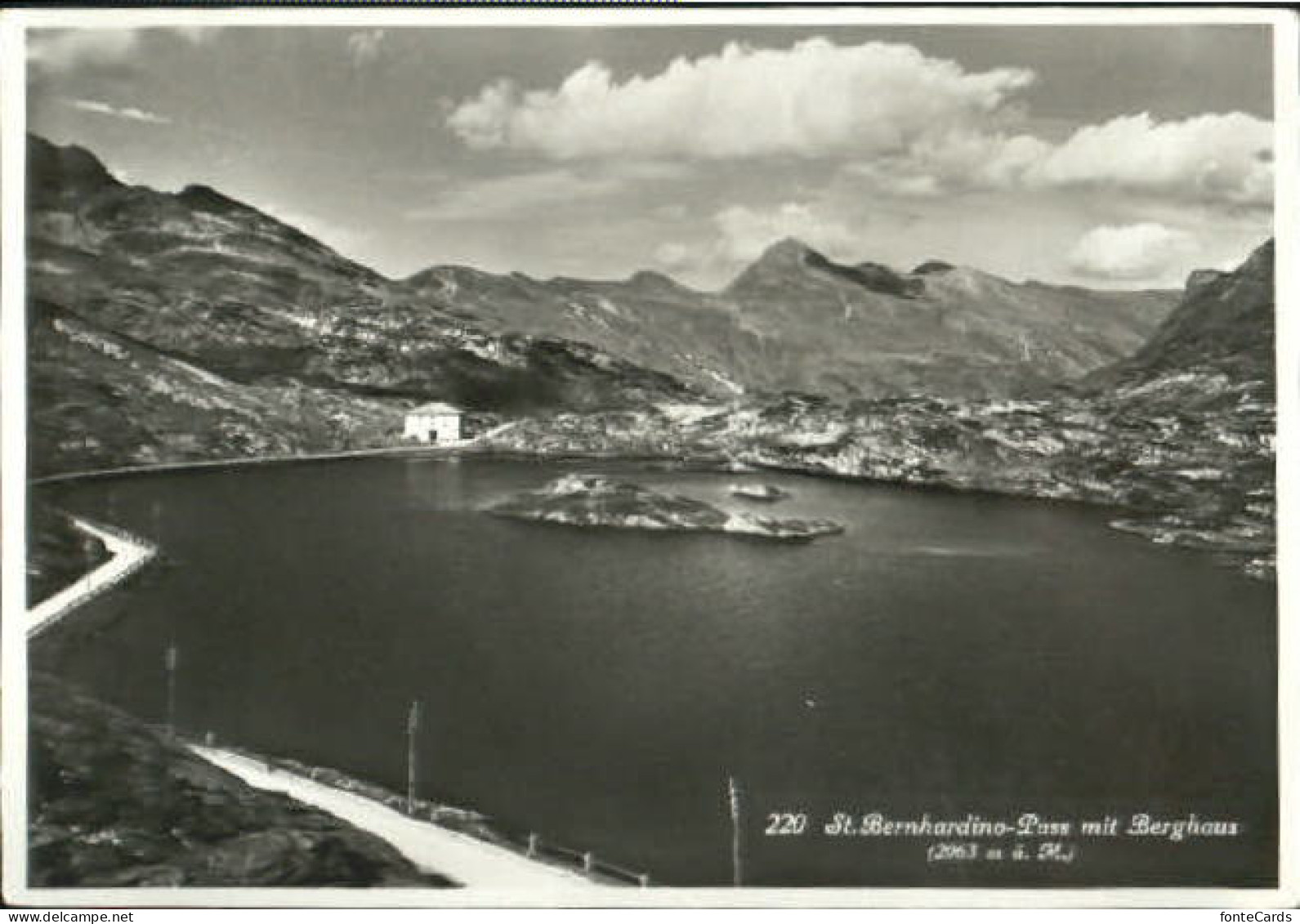 San Bernardino GR Bernardino-Pass Berghaus o 1935
