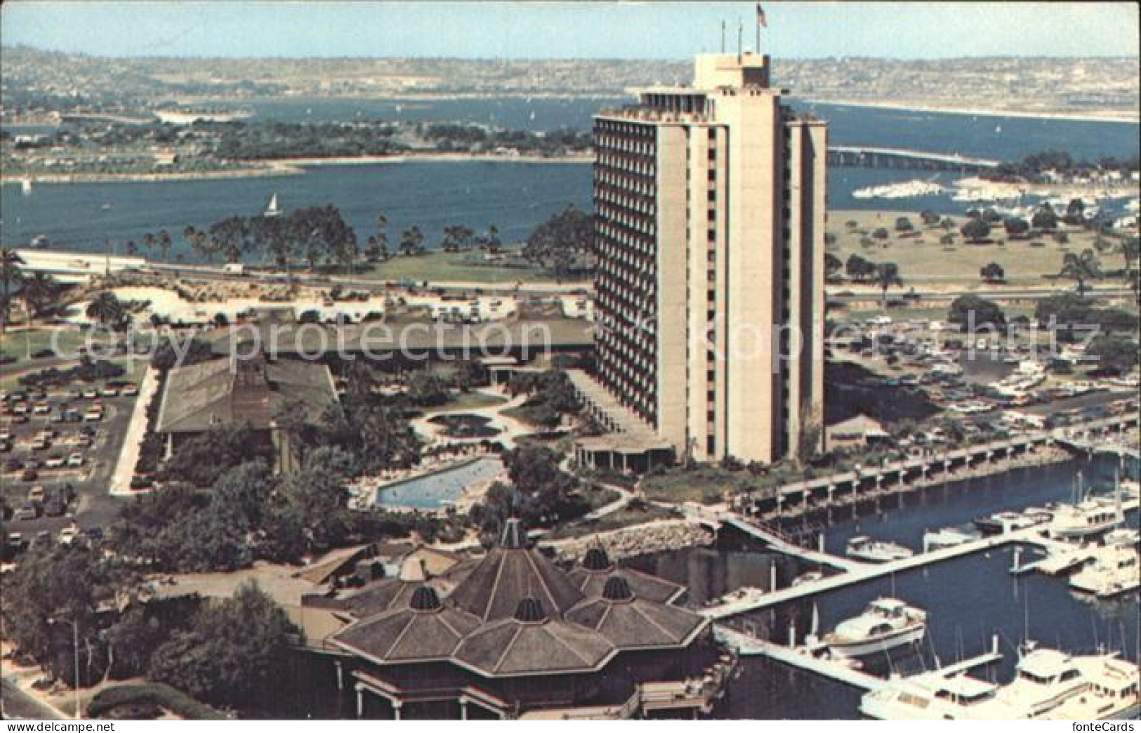San Diego California Islandia Hyatt House Fliegeraufnahme