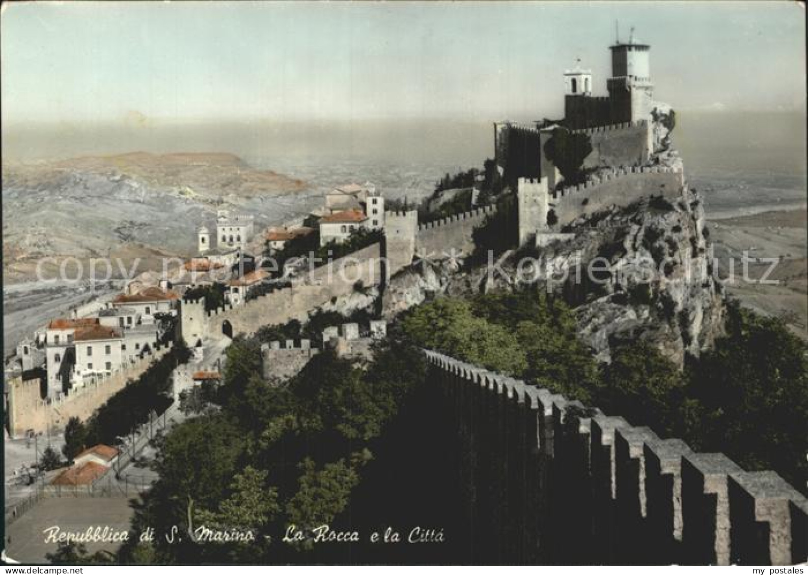 San Marino San Marino La Rocca e la Citta Monte Titano
