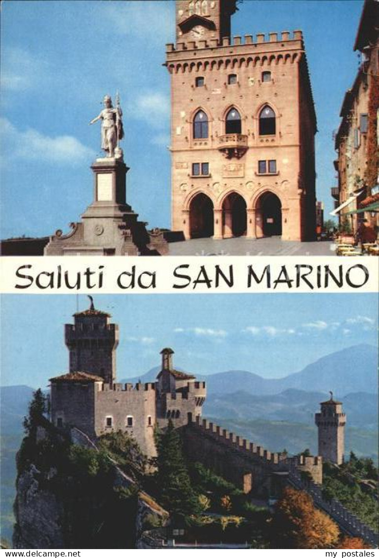 San Marino San Marino mit Burg