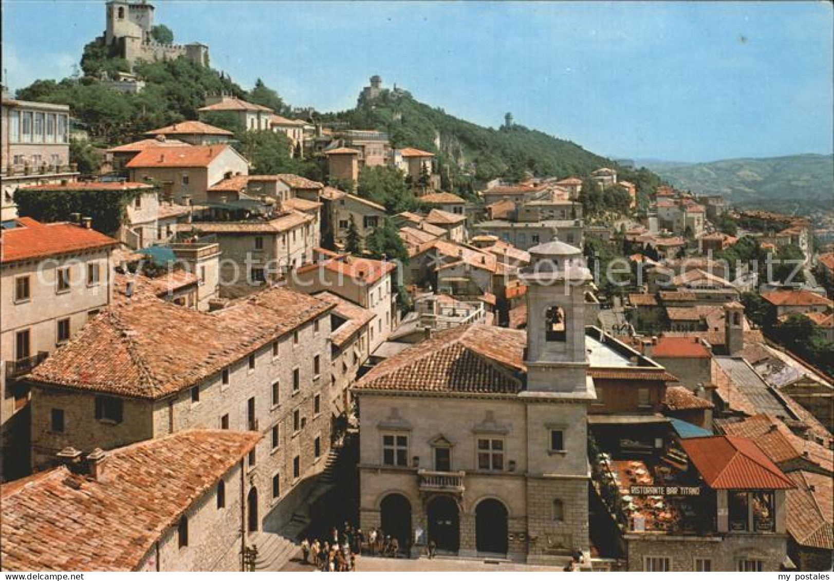 San Marino San Marino Panorama Kirche Monte Titano