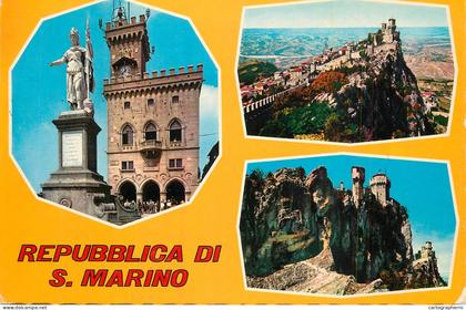 A6280 SAN MARINO - Palazzo Pubblico, Statua della Libertà & Les Forteresses - Multi-vues