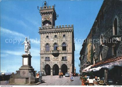 San Marino Repubblica Regierungspalast Freiheitsstatue