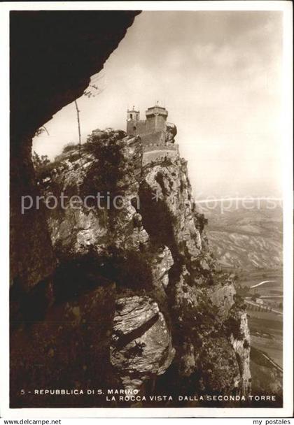 San Marino San Marino La Rocca vista dalla Seconda Torre
