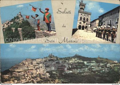 San Marino San Marino mit Burgen
