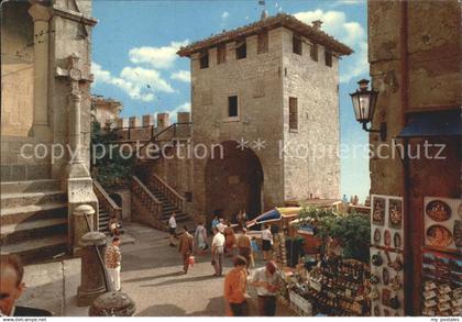 San Marino San Marino Piazza della Repubblica e Porta Republikplatz Stadttor