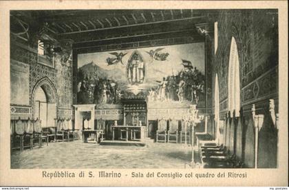 San Marino San Marino Sala Consiglio quadro Ritrosi